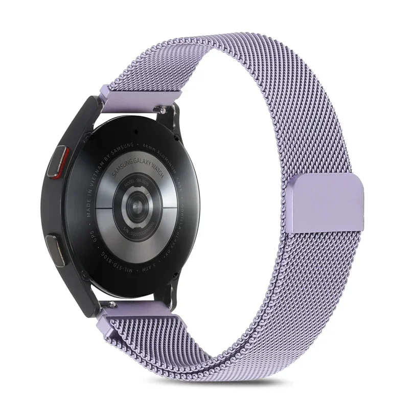 Enhanced Metal Milanese Loop Bracelet Strap, 18mm/20mm/22mm