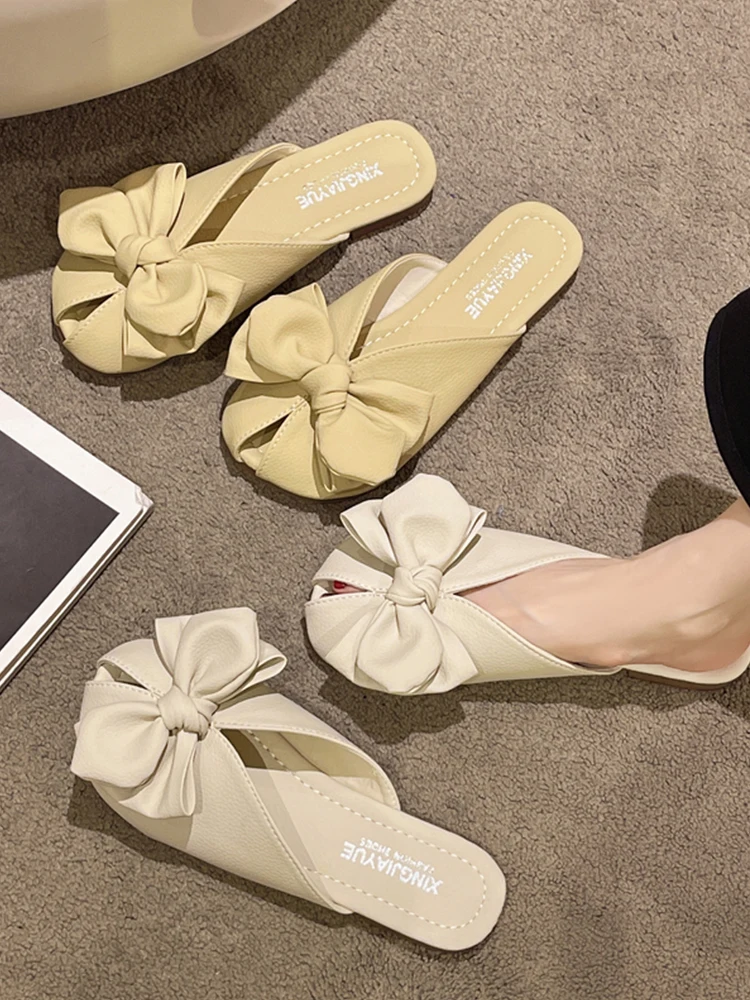 

Туфли женские без задника, шлепанцы, низкие лоферы, закрытый носок, роскошные сандалии, дизайнерские, римские, резиновая подошва, лето 2023