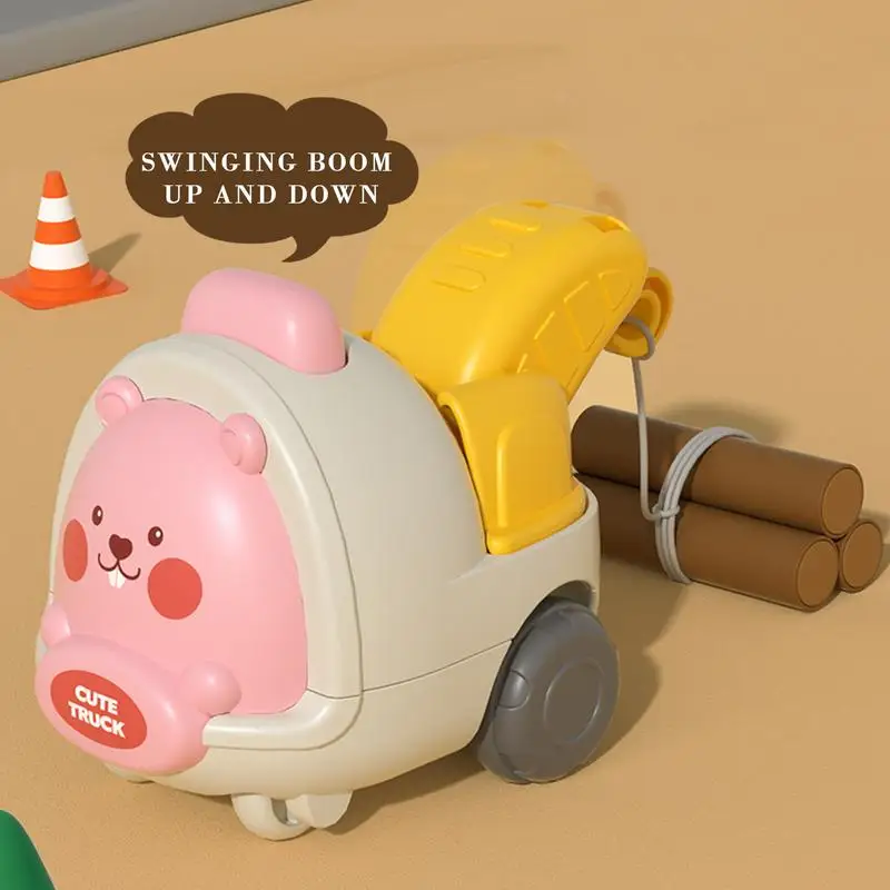 

Press and Go Car Toys Cartoon STEM Pull Back and Go Toy Learning & Education Fine Motor Skills Toys Push and Go Friction Powered