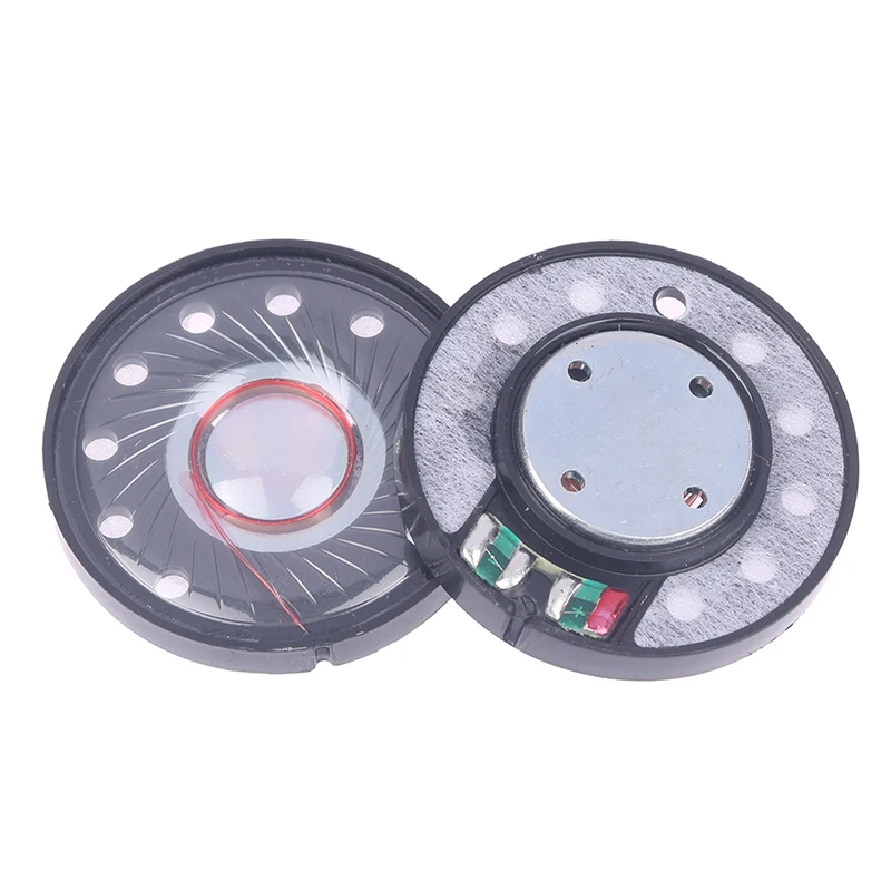 2Pcs 40mm Headset Driver Hifi Headphone Speaker Unit 112db 32ohm Earphone Diy Loudspeaker Repair Parts