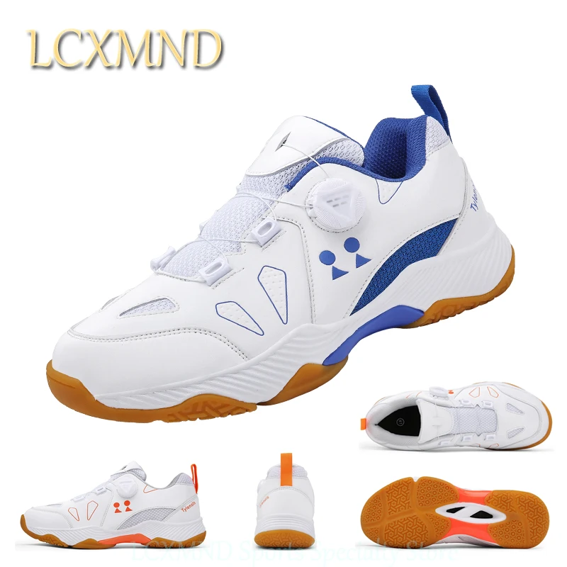 

2023 LCXMND Women Men Professional Badminton Tennis Volleyball Shoes Flexible Light Sports Training Sneakers Shoes
