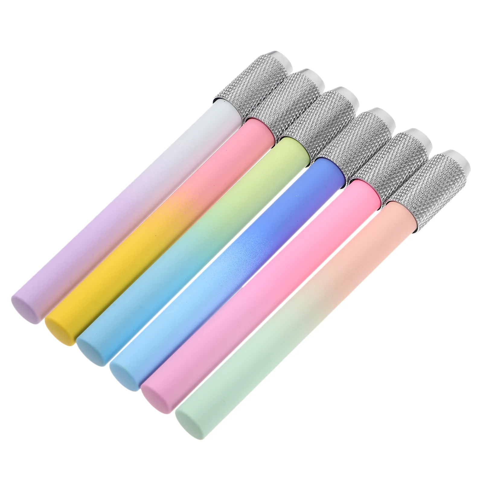 

6 Pcs Pencils Lead Extender Charcoal Holder Penholder Bracket for Artists Metal Crayon