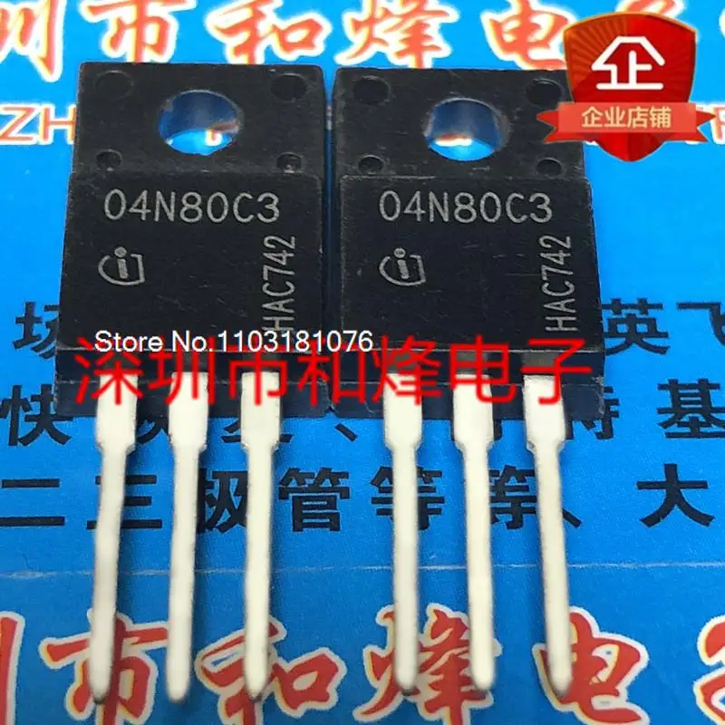 

(10PCS/LOT) 04N080C3 SPA04N80C3 TO-220F 800V 4A New Original Stock Power chip