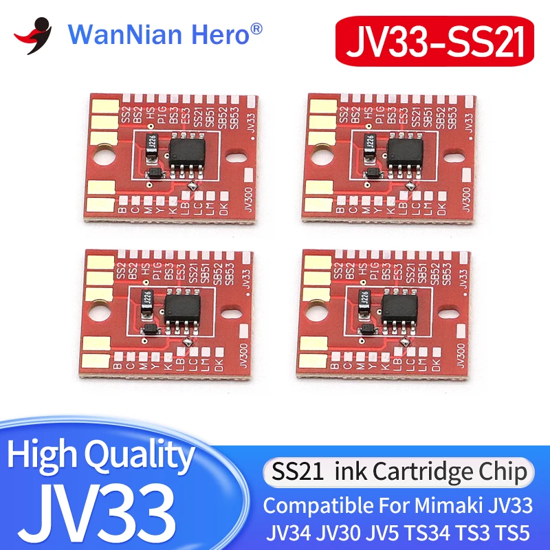 

4 вида цветов SS2 SS21 ES3 SB51 SB52 SB53 PIG BS2 BS3 HS HS1, чернильный картридж для Mimaki JV33 JV34 JV30 JV5 TS34 TS3, постоянный чип