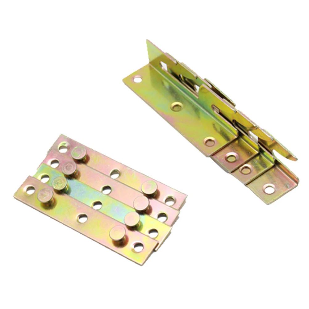 Description Picture 3 of item4 Sets Metal Bed Bracket Bed Frame Fixing Connecting Furniture Rail Hook Brackets Hinge Fitting Connector Lock Hardware