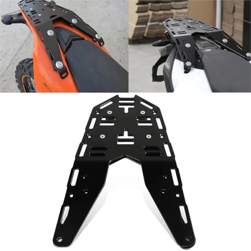 Enhanced Rear Luggage Rack for Motorcycles - Durable and Versatile Motorcycle Accessory