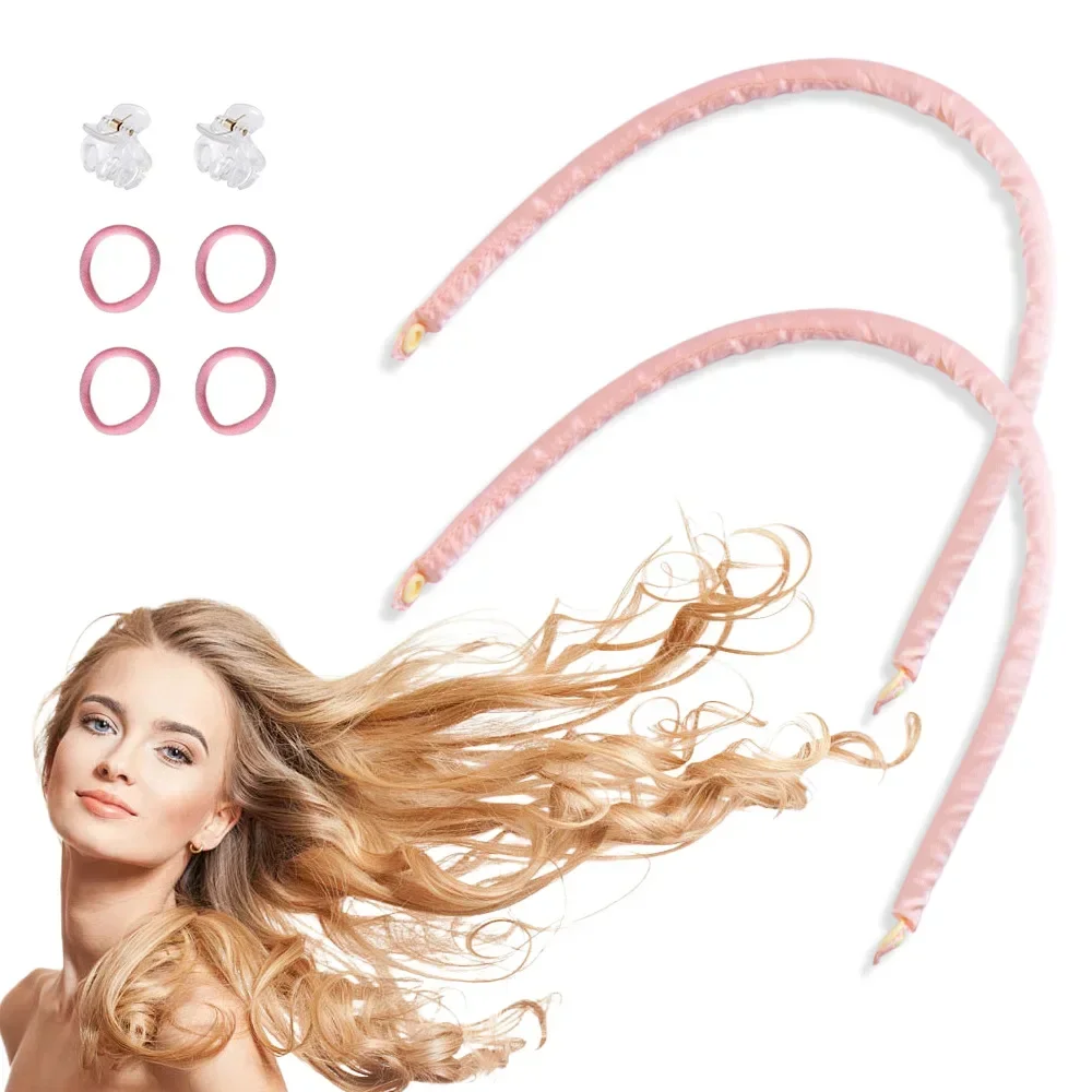 Heatless Hair Curlers Soft Curling Rod Headband No Heat Hair Rollers Lazy Curls Sleeping Overnight Flexi Rods Styling Tools
