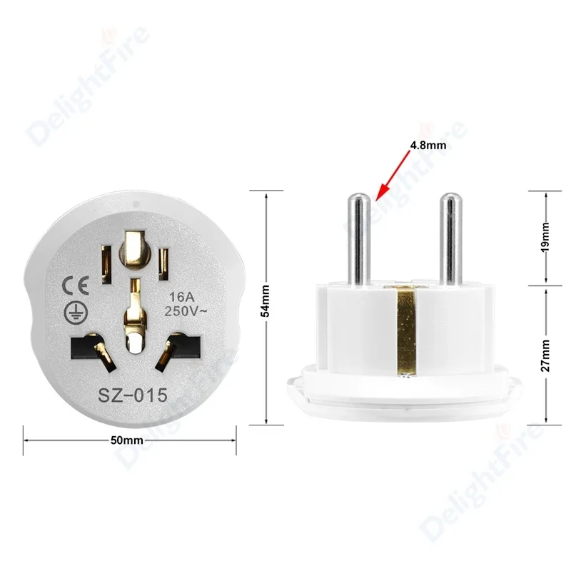 Universal Travel Power Adapter - EU Plug Converter