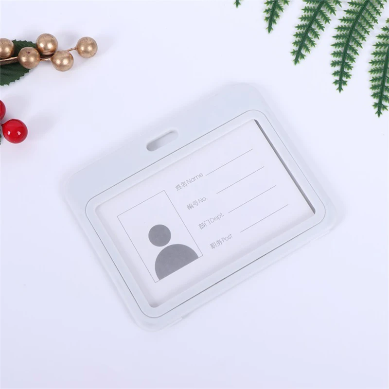 Economical Clear Badge Holder Lanyard with Colorful Protective Case