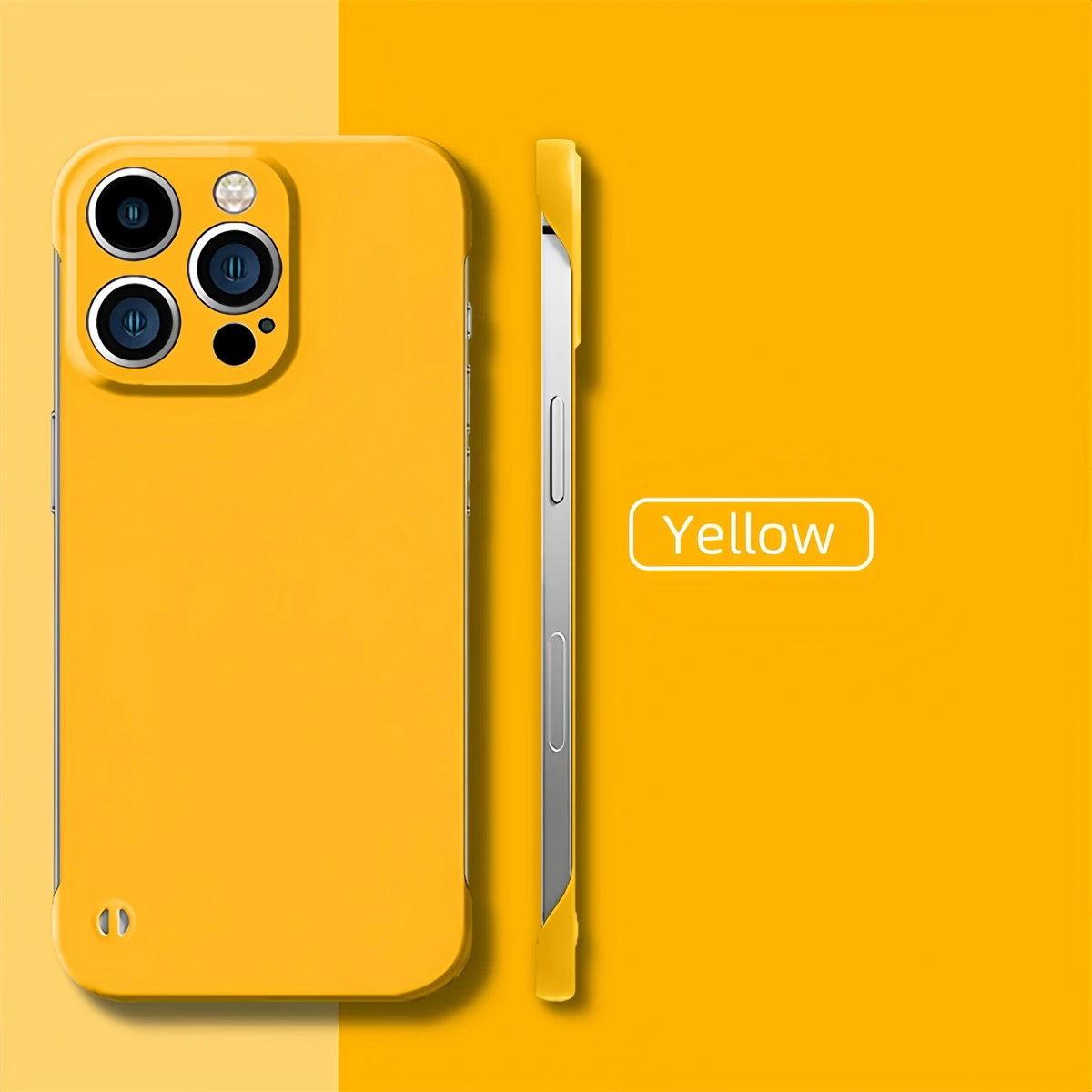 Sleek Ultra Thin Borderless Phone Case - Frameless Skin-Friendly Hard Matte Cover