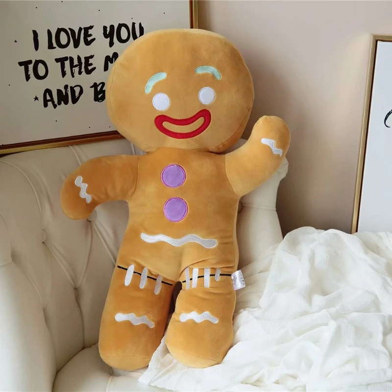 30cm Funny Cute Gingerbread Man Christmas Pillow Super Soft Shrek Plush