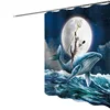 Bathroom curtain 3D digital printing, home, bathroom partition curtain, bathroom decoration, waterproof and mold resistant 5