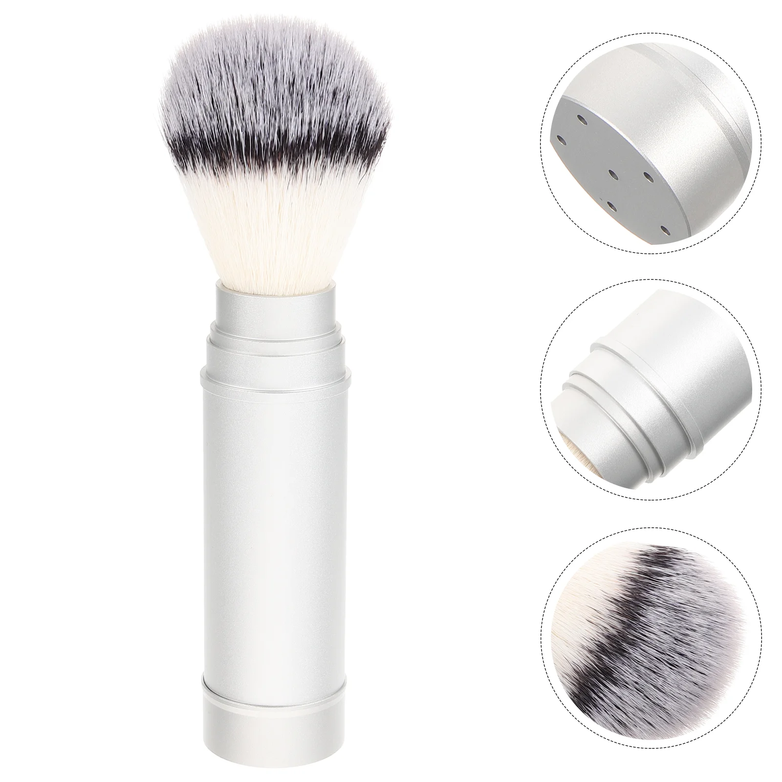 

Nylon Beard Brush for Facial Cleaning Compact Shaving Salon Shave Travel Cleansing Mens