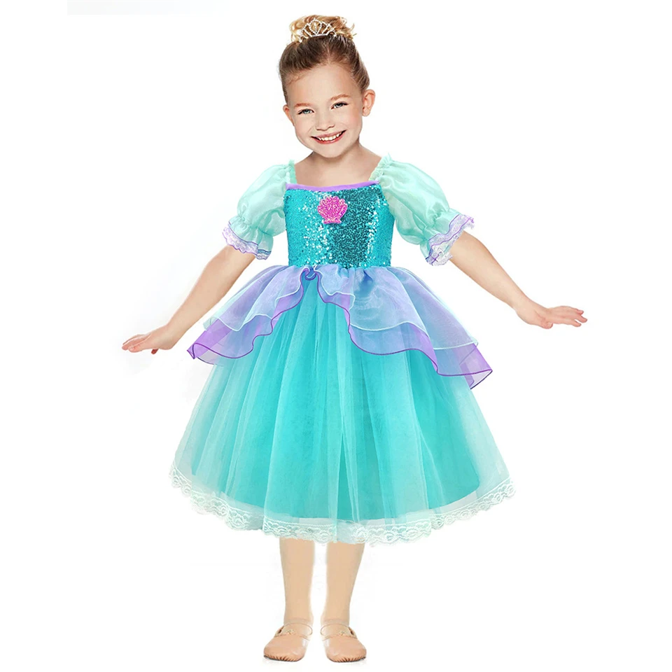 white christmas dresses Our Original Mermaid Princess Twirl Dress – Only Little Once main image 1