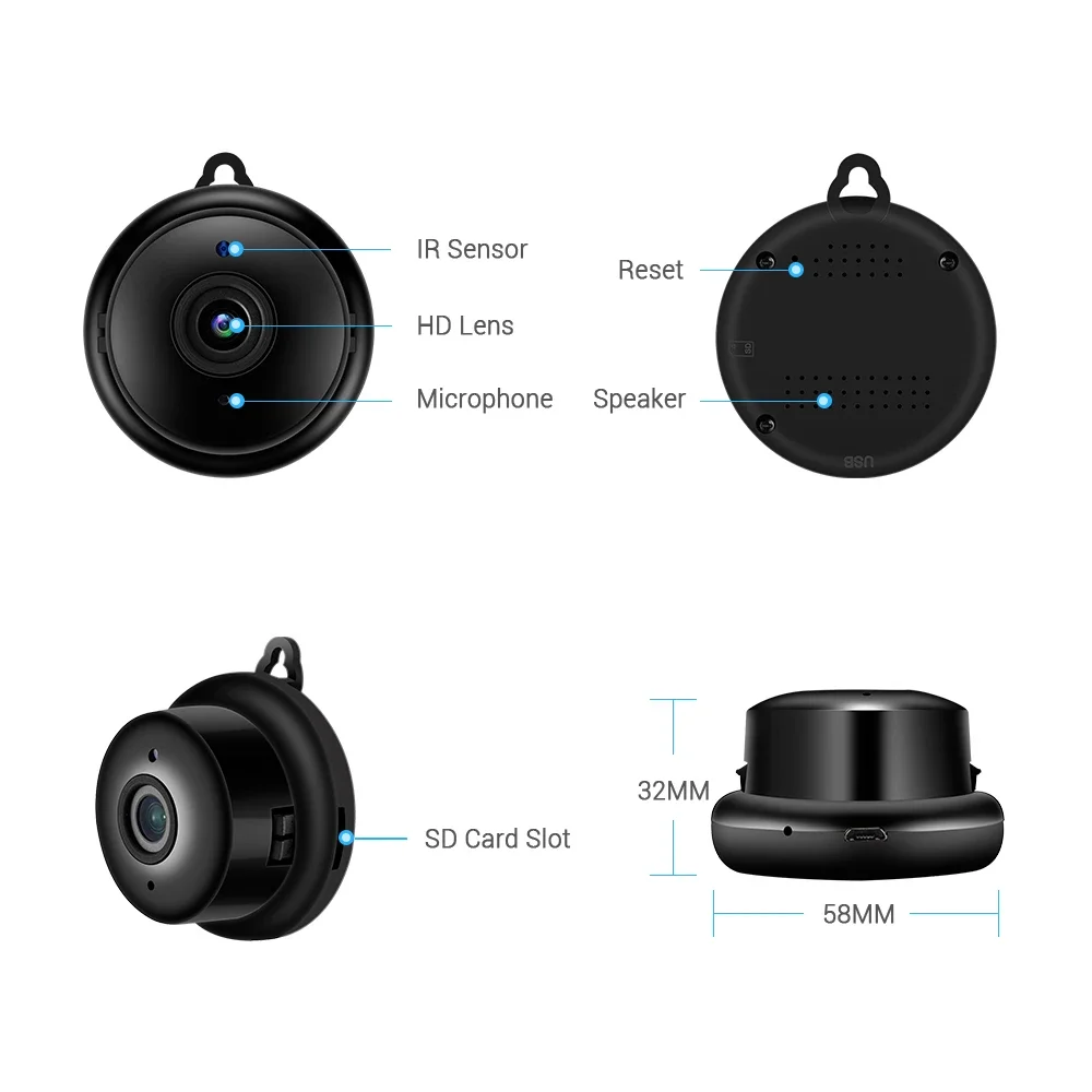 Mini WiFi Indoor Security Camera