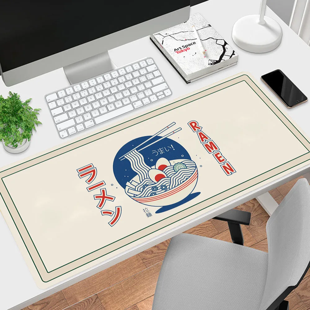 

Japanese Ramen Deskmat Large Mousepad Xxl Gaming Accessories Laptop Rug Gamer Keyboard Carpet Desktop Anime Mousepad Gaming Desk