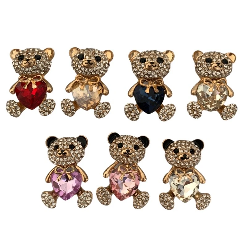 

Luxury Rhinestone Pearl Croc Charms Designer Diy Gem Shoes Decaration Charm For Croc Jibs Clogs Kids Women Girls Gifts