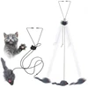 Interactive Cat Toy Cats Mouse Toys Hanging Door Retractable plaything Funny Self-hey kitten Scratch Rope Mouse Toy Pet Products 3