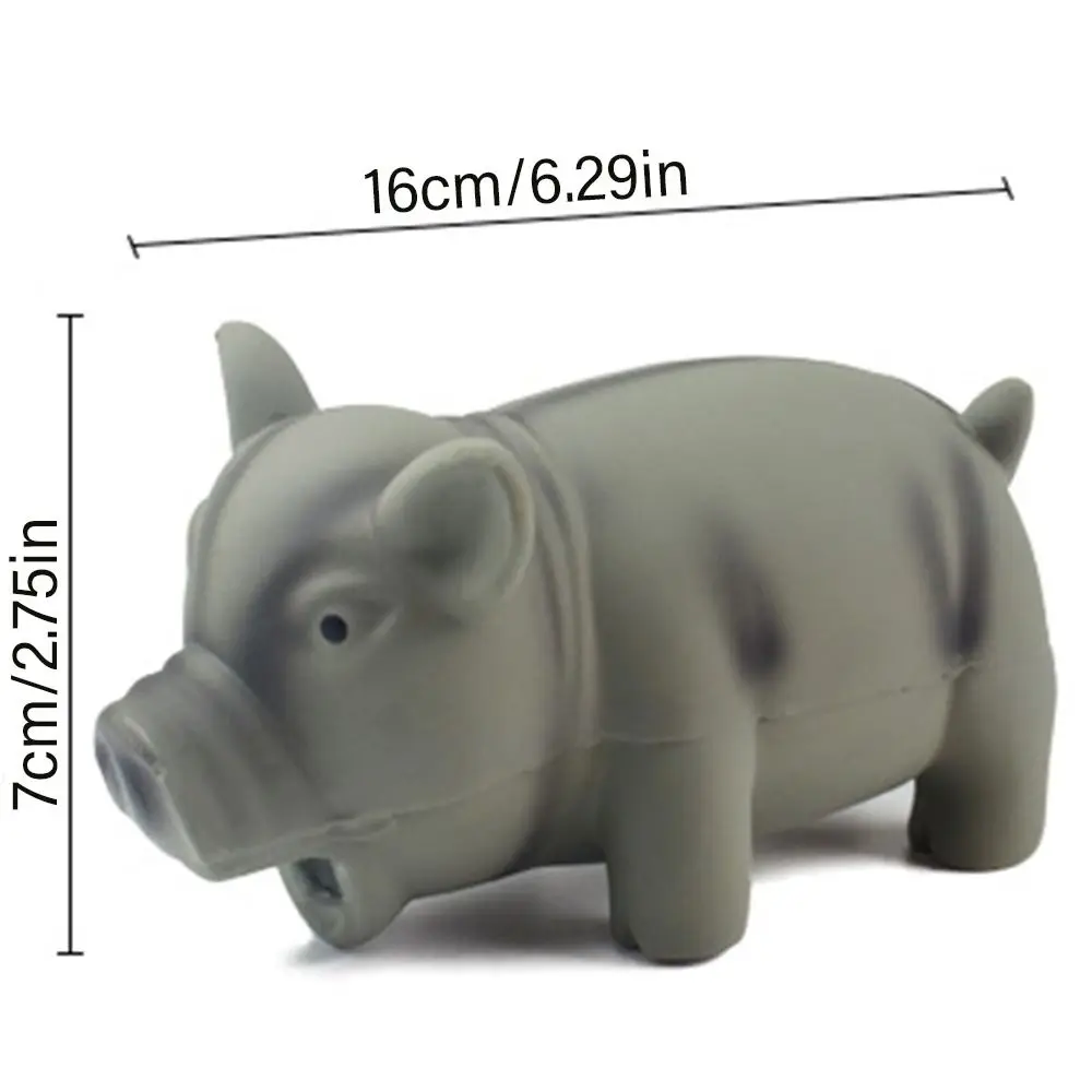 1PC Cute Rubber Sound Pig Grunting Squeak Latex Pet Chew Toys for Dog Squeaker Chew Training Puppy Supplies Pet Products 6