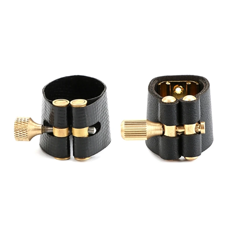 

Dropship Leather Alto Saxophone Ligature Fastener for Tenor Sax Saxphone Bakelite Mouthpiece