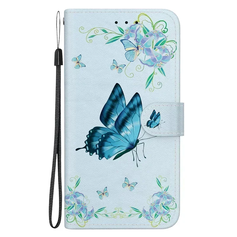 Solid Color Leather Flip Wallet Phone Case