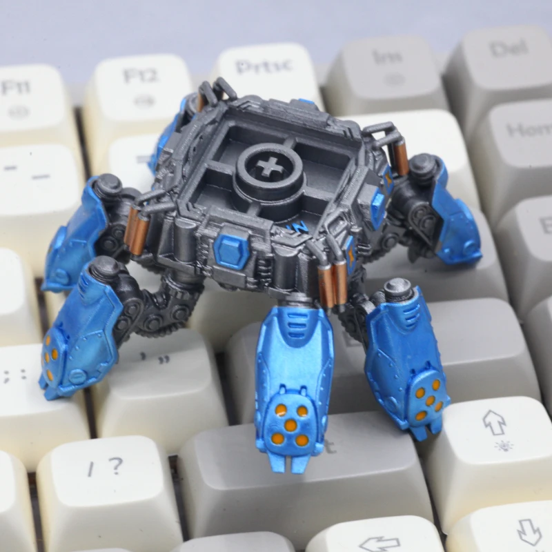 Echome Mecha Keycap Display Stand 3d Resin Anime Keyboard Cap Armazenamento Personalizado para Decoração de Desktop Gamer Gift - Imagem 4