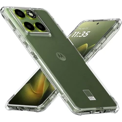 Reinforced Corner Clear Shockproof TPU Case with Camera Protection for MOTO Edge70 - X70 Ai (Clear)