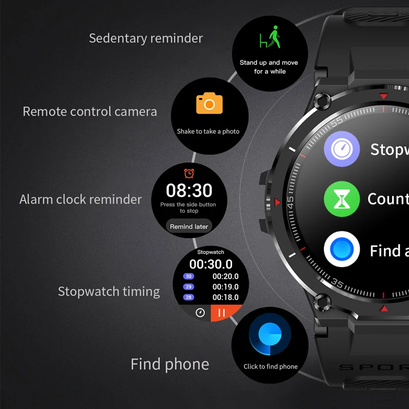 2023 ð Ʈ ġ AMOLED HD ũ  ȭ Fitnes   Smartwatch   ð ο
