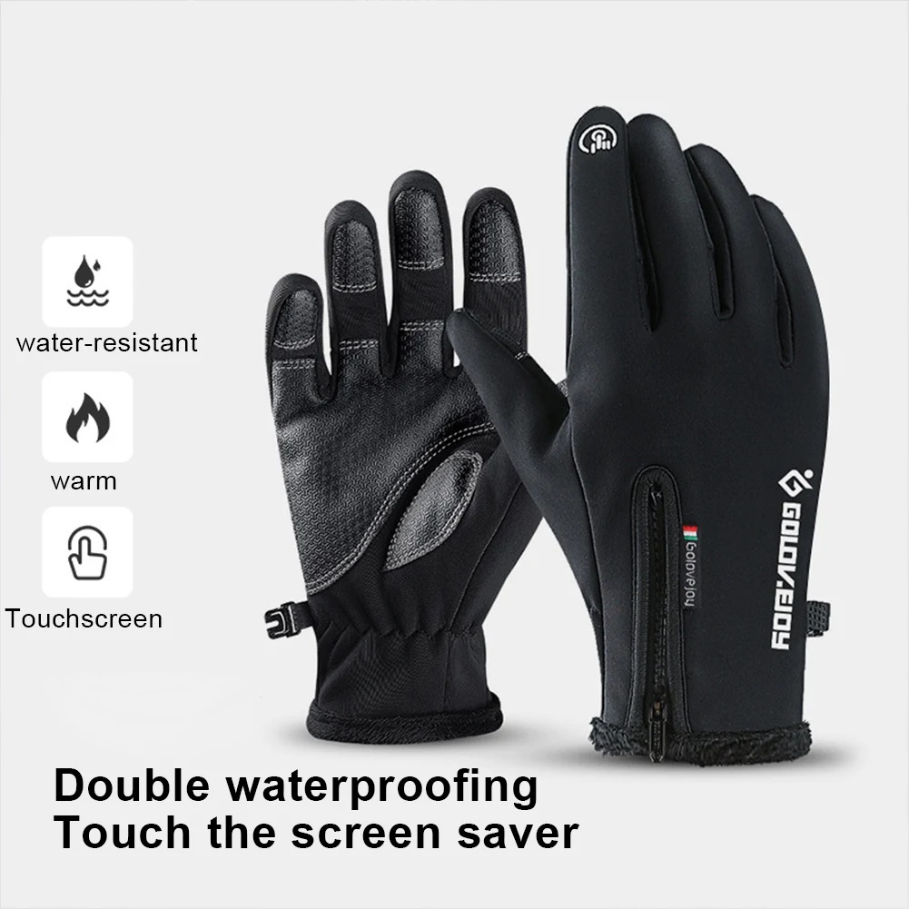 New Brand Men's Ski Gloves Outdoor Waterproof  Non-Slip Cycling Gloves Driving Motorcycle Cold Protection Gloves for Cold Winter