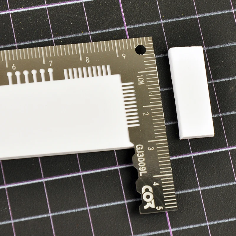 Cormake GJ-3009 보조 눈금자 T자형 눈금자 ABS 고무 플레이트 절단 도구, 모델 세부 각인 라인 도구, 취미 DIY