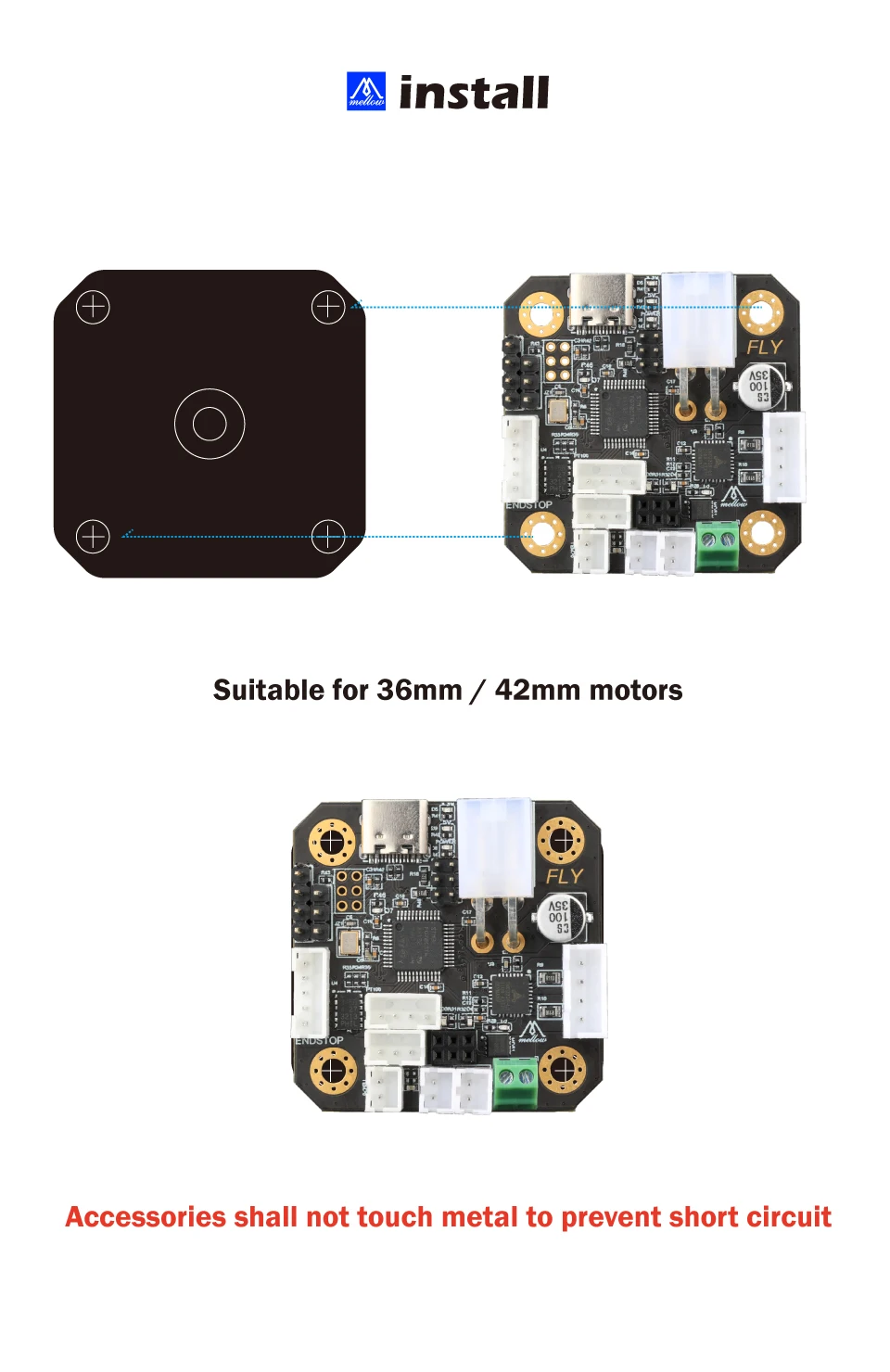 Mellow Fly-SHT Board/Fly-UtoC Board For Klipper Hotend HeadTool Support Canbus and Usb PT100 For Blv Ender 3 V-core3 3D Printer hp printhead