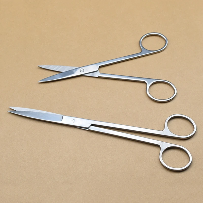 Professional Scissor Manicure Tool for Nail Eyebrow Nose Eyelash Cuticle Scissors Curved/Straight Pedicure Scissors