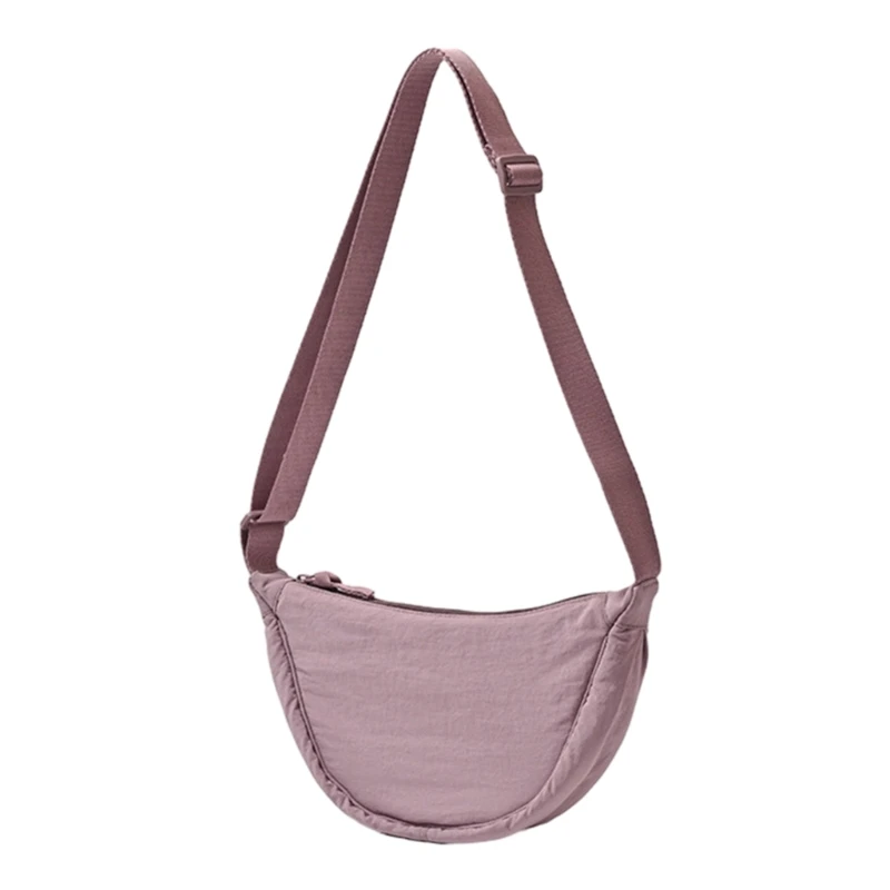 

4XFF Simple Design Women's Chest Bag Fashion Ladies Nylon Hobos Small Shoulder Bags