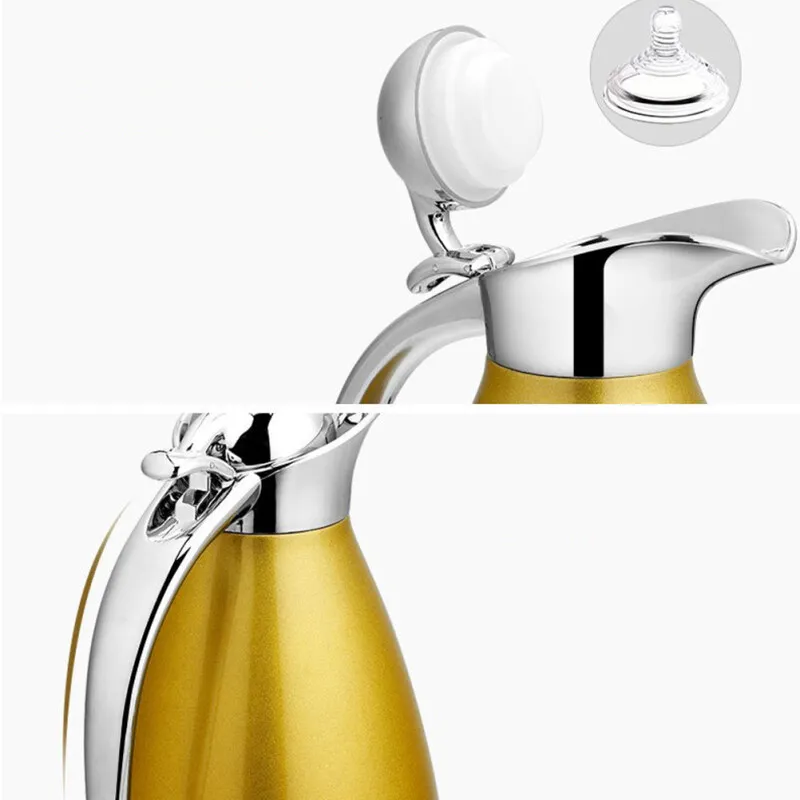 Bouteille isotherme en acier inoxydable blanc de 500 ml (17 oz
