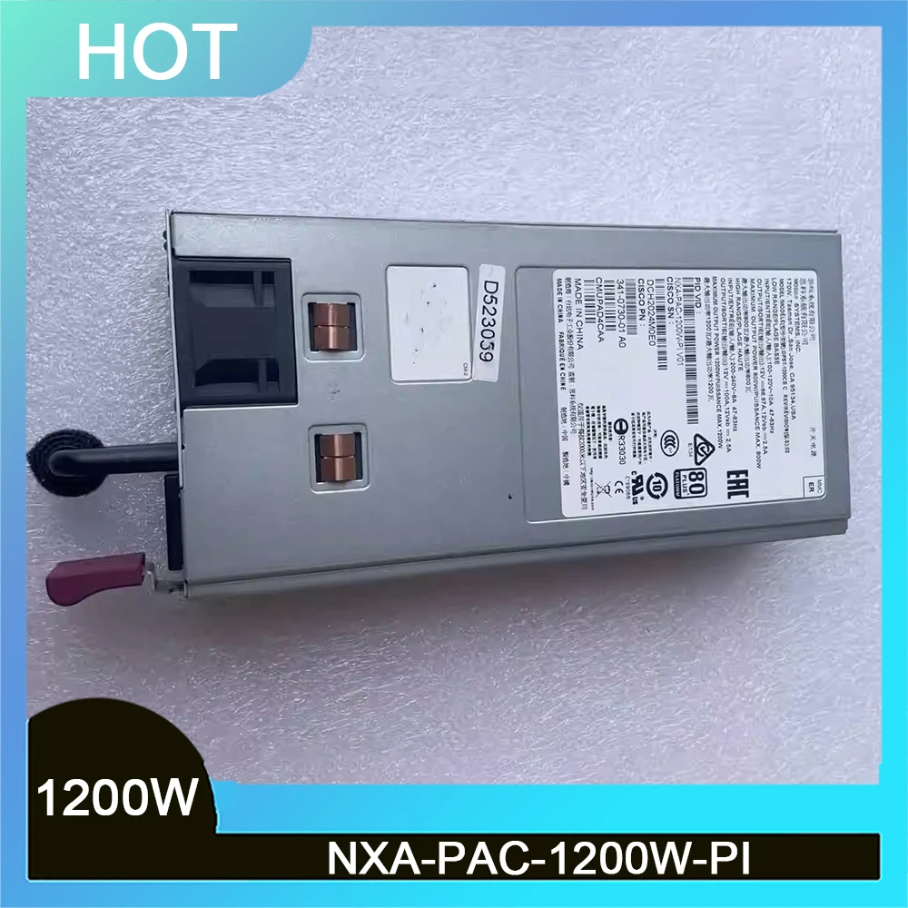 1200W For Cisco NXA PAC 1200W PI 341 0730 01 Nexus 9000 Power Supply