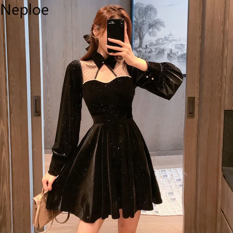Mode Jurken Kanten jurken Glamorous Kanten jurk zwart elegant 