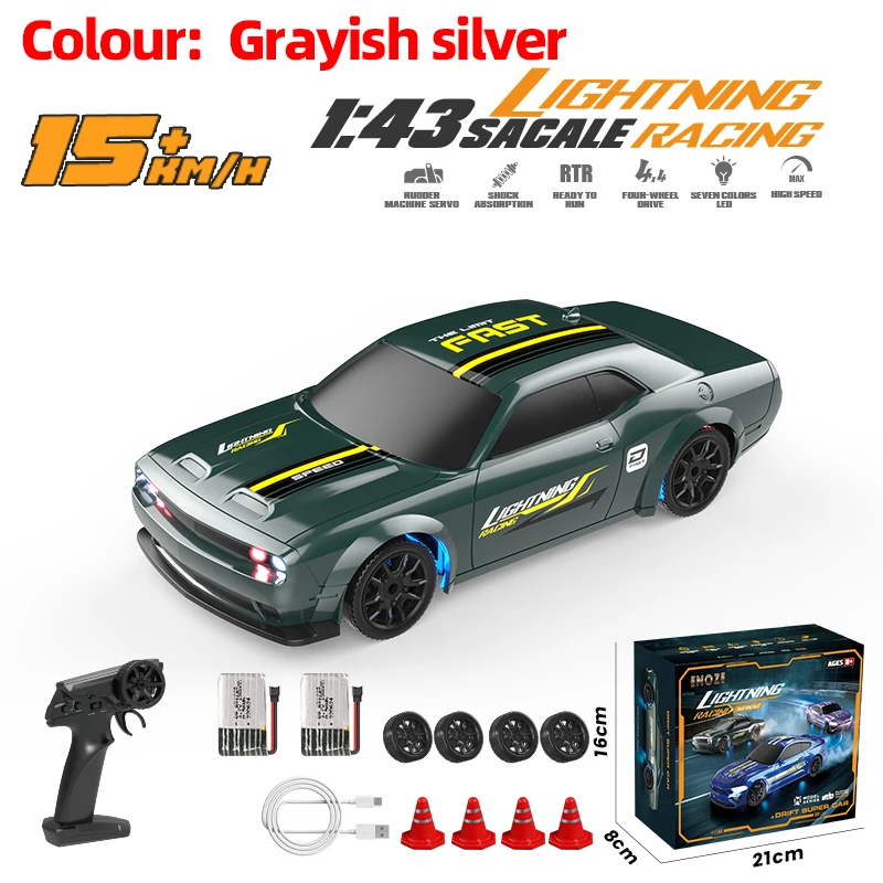 1:43 عالية السرعة RC الانجراف سيارة الجحيم القط 4W...