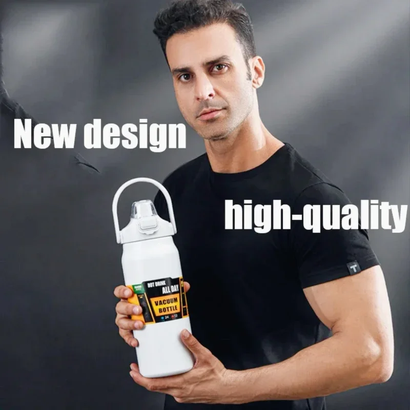 ترمس محمول رياضي خارجي مزود بشفاطة، مصنوع من الفول...