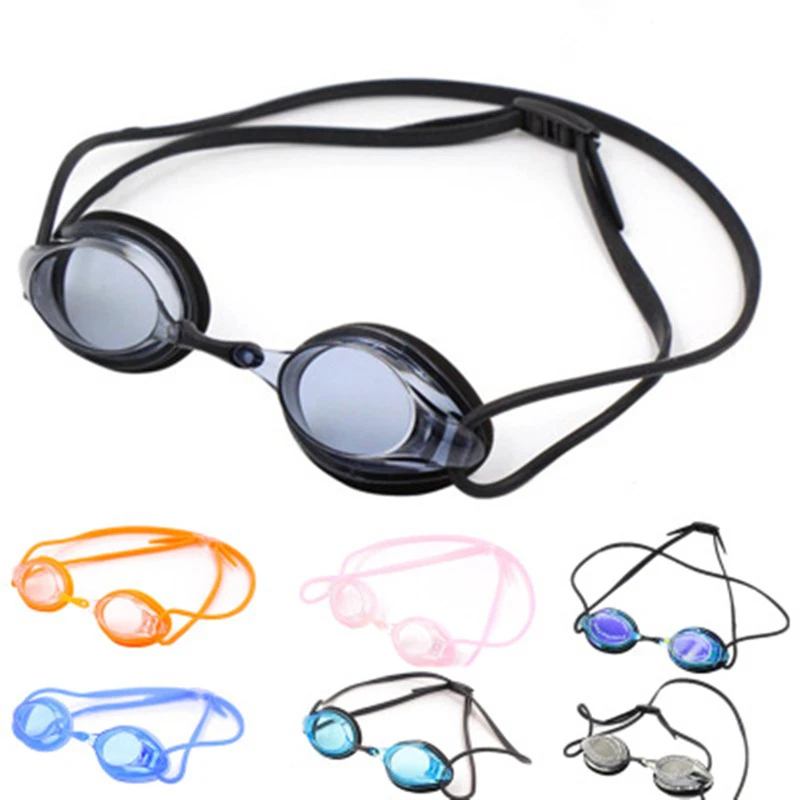 Professional Waterproof Adult Anti-fog UV Protection Lens Men Women Swimming Glasses Lens Adjustable Silicone Swim Goggles