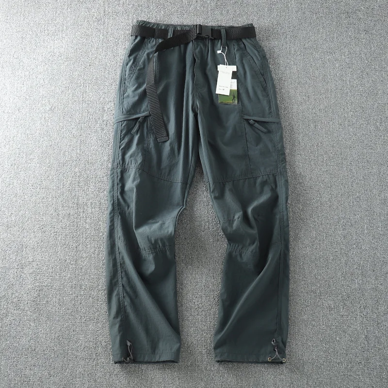 Spring Outdoor Windproof Waterproof Men's Cargo Multi-pocket Pants
