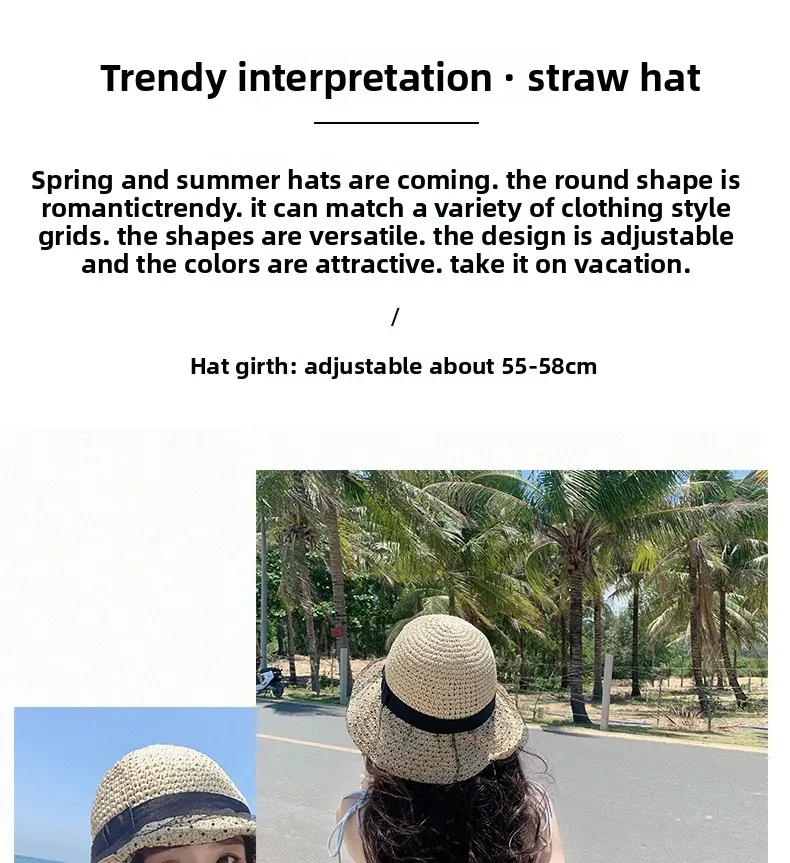 Lifestyle-Ansicht des Spitzen-Sonnenhuts für sommerliche Outdoor-Aktivitäten.