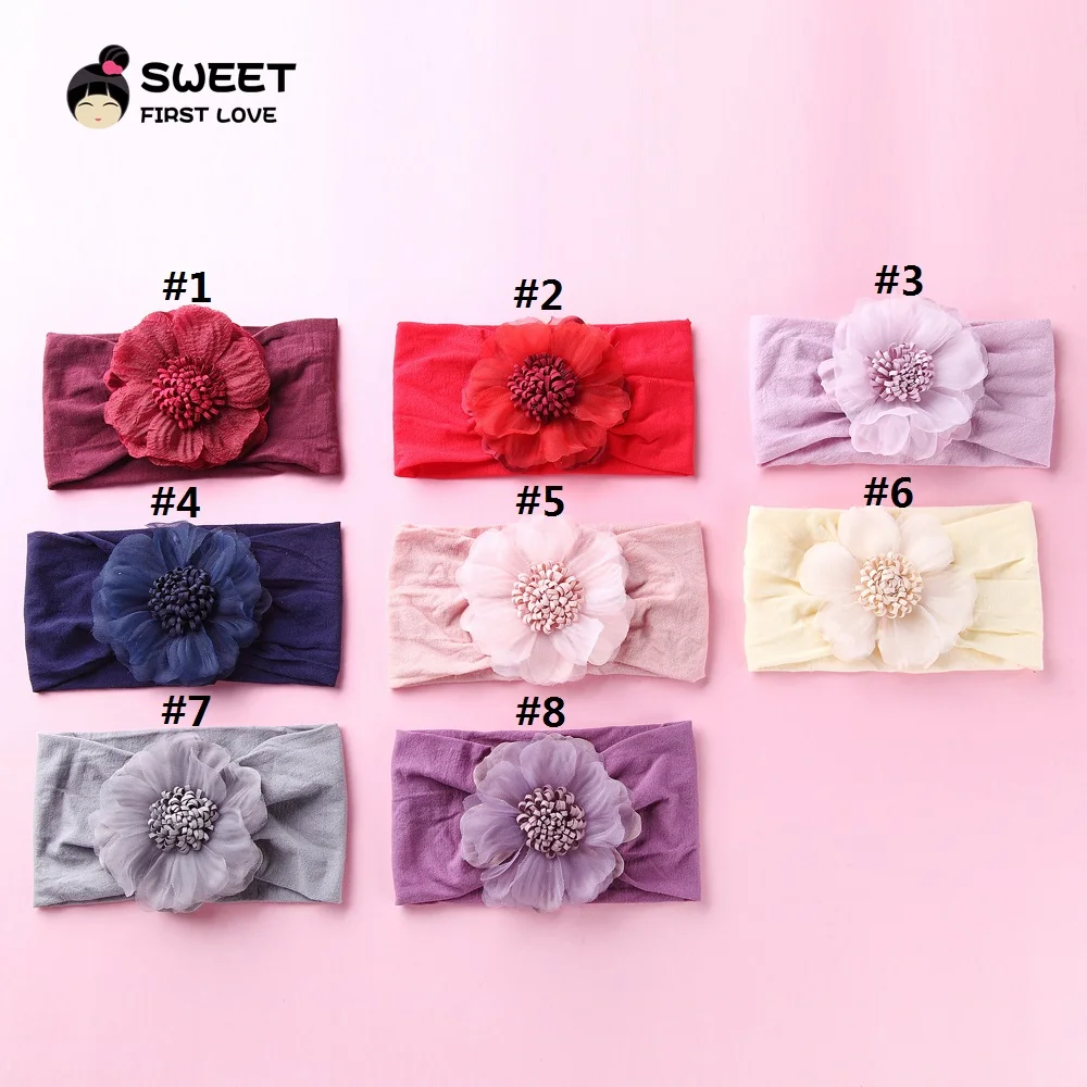 SCEGLI IL COLORE Fasce per bambini, Fascia per bambina, Fascia per neonati, Fascia per fiori chic, Fascia per la testa per battesimo, Fasce per bambini, Fiocchi per capelli. - Italia