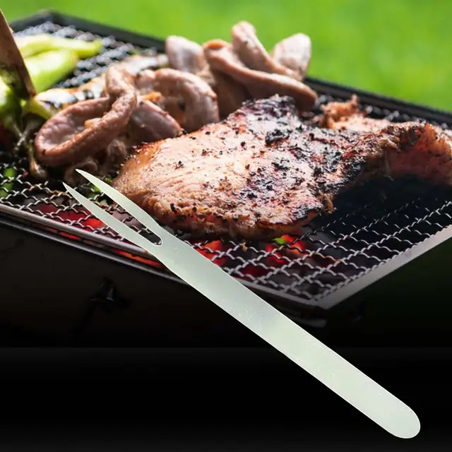 Bbq Villa Kényelmes Fogantyú Kültéri Húsvilla Szerszámok 12 Hüvelykes Grillezési Grillezéshez Sütő Kiegészítők - Image 6