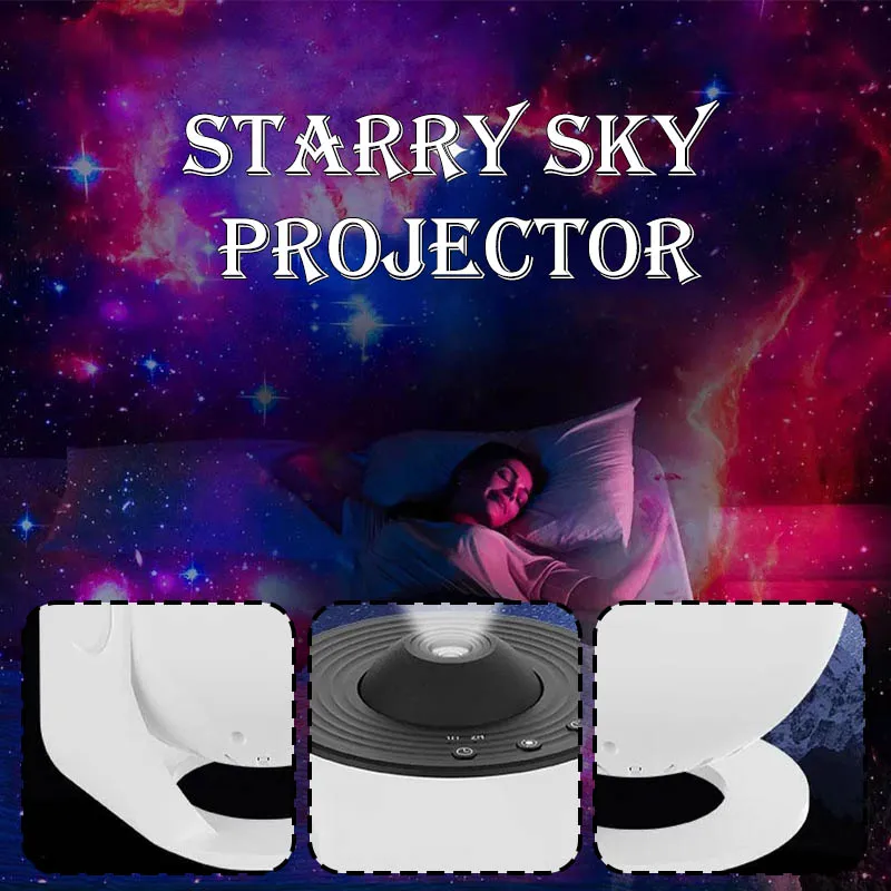 

Новый стиль, 12 в 1 проектор Planetarium Galaxy Star, вращающийся на 360 градусов Ночной светильник, светодиодная лампа из АБС-пластика для украшения спальни