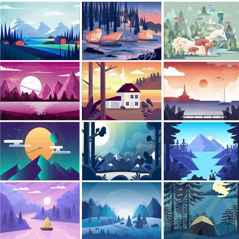 

Картина по номерам на холсте, акриловая, для взрослых