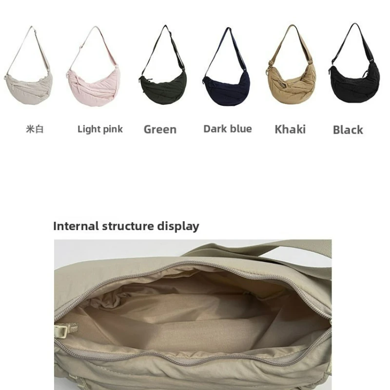 Borsa hobo semplice e versatile Una elegante borsa a tracolla casual che una borsa a tracolla adatta alla moda e leggera - immagine 5