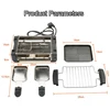 DMWD Smokeless Electric Raclette Grill Double Layers Non-Stick BBQ Roasting Pan Griddle Mini Barbecue Stove Machine Roaster EU 6