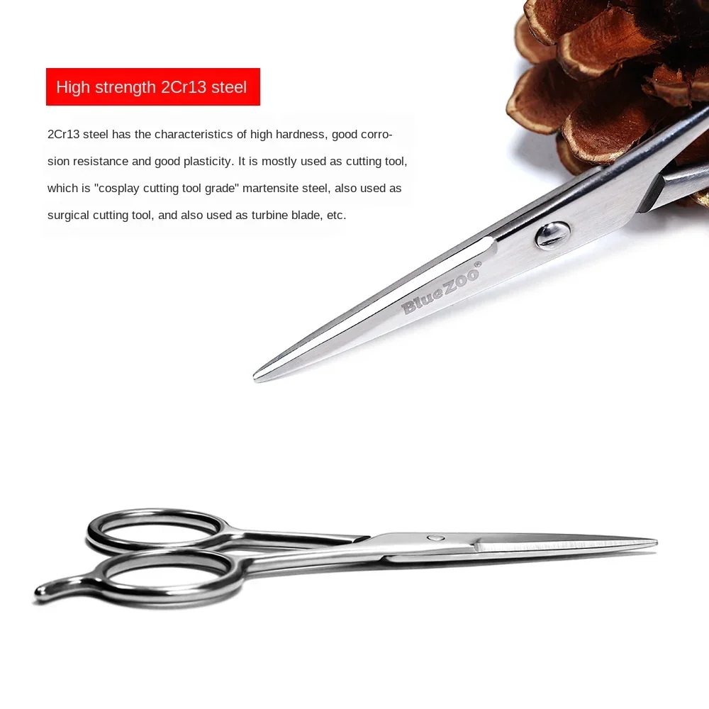 Description Picture 6 of itemBig Ring Scissors Nose Hair Beard Beard Eyebrow Stainless Steel Beauty Scissor Silver Color Gift for Father
