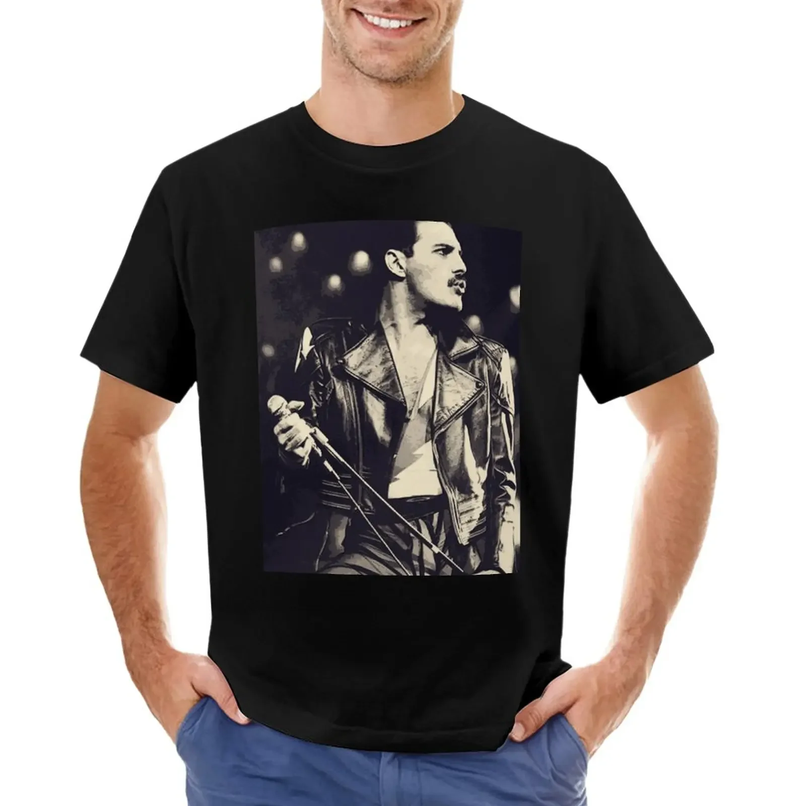 

Футболка мужская оверсайз с круглым вырезом и графическим принтом, в стиле Харадзюку