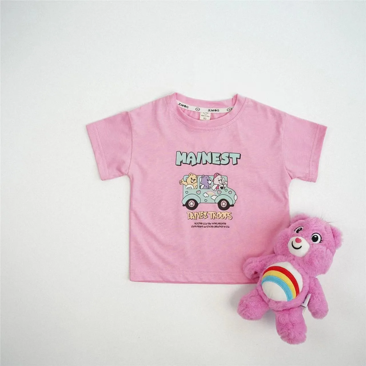 Baby Boys And Girls Summer Short Sleeved T-shirt New Children's Round Neck Top Children's Casual And Versatile Fashion Tee 3